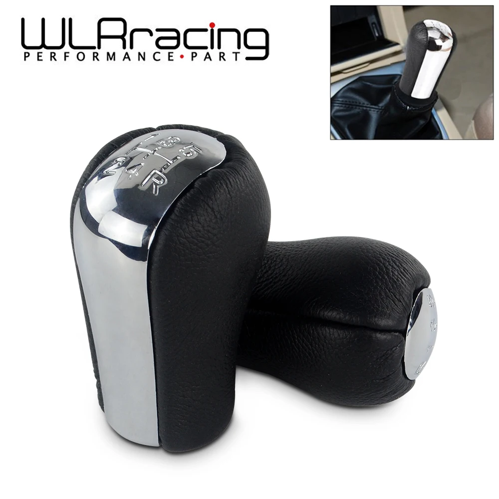 

Chromed PU Leather 5 6 Speed MT Car Gear Shift Knob for TOYOTA Corolla Verso RAV4 Yaris 92-09 Gear shift Shifter Lever Stick Pen
