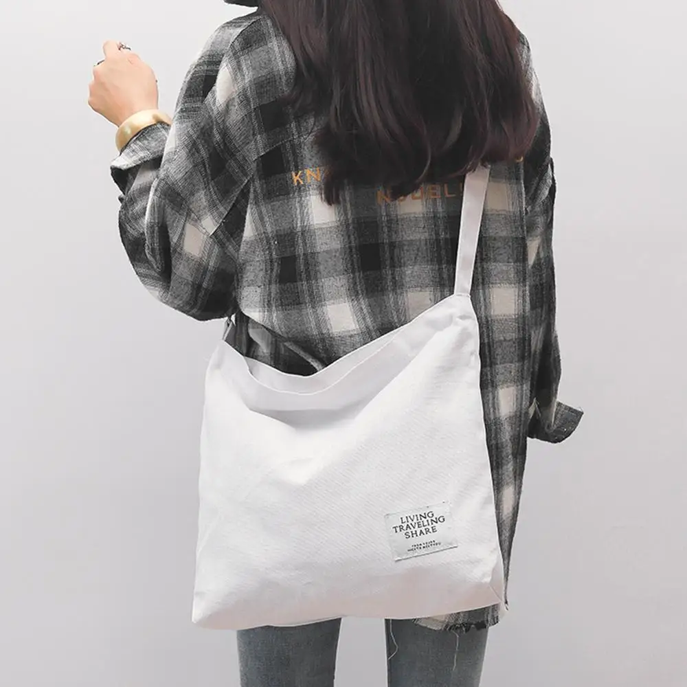 Корейский стиль, холщовые сумки на плечо, женские несимметричные сумки через плечо, Женские Черные Серые сумки, повседневные женские новые сумки-мессенджеры