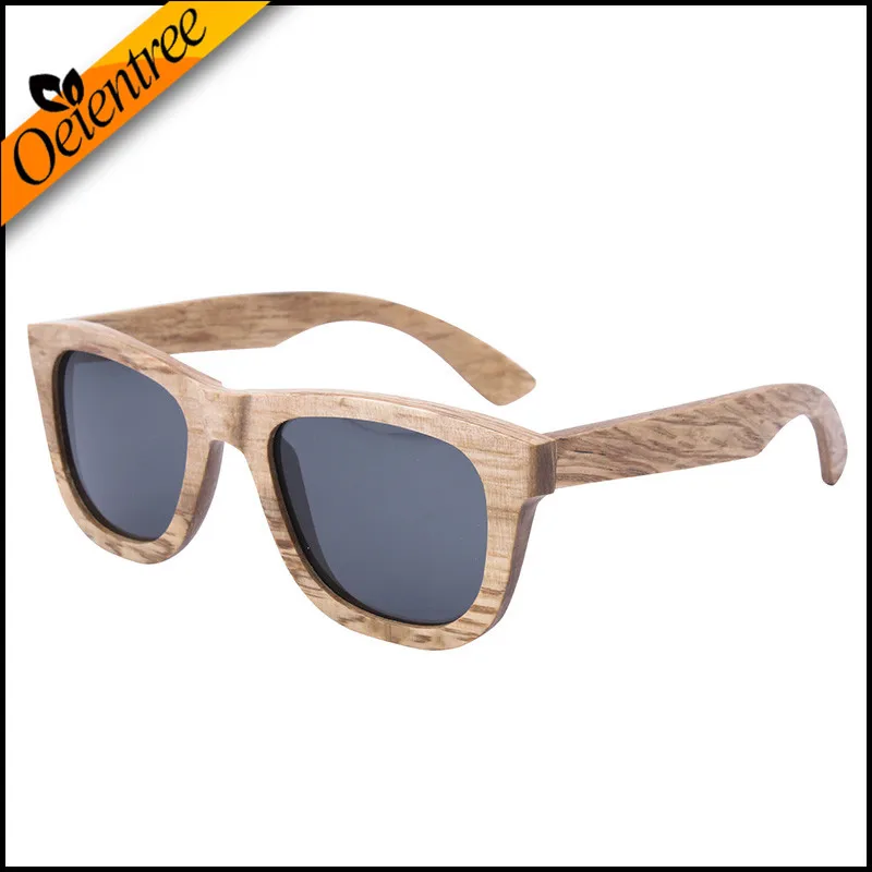 Новое поступление персонализированный логотип подарочные деревянные солнцезащитные очки ручная работа мужские и женские деревянные солнцезащитные очки с поляризованными линзами - Цвет линз: B4