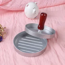 Горячий алюминиевый антипригарный гамбургер пресс для котлет с деревянной ручкой гриль для барбекю Patty Maker MDD88