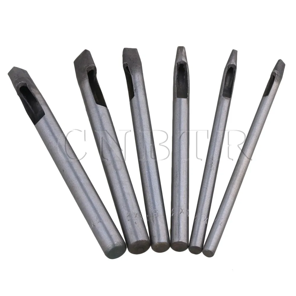 CNBTR 10cm Length Silver Steel Rectangle Shape Punch Cutter Tool for