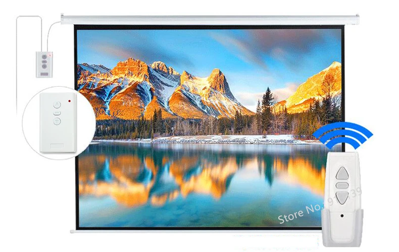 120Inch 16 to 9 motorized screen pic 6