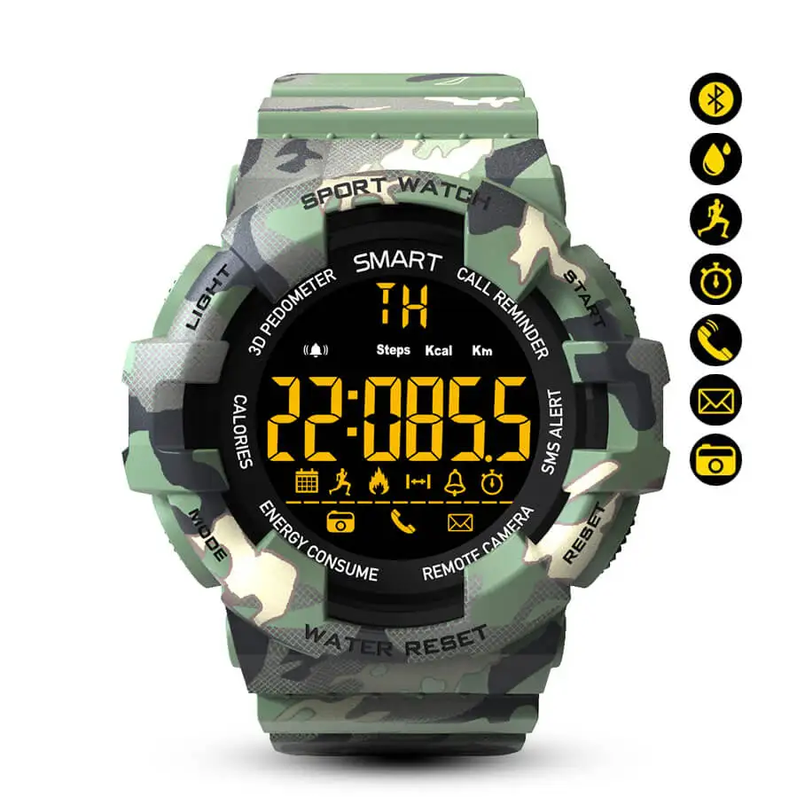 

Sports Smart Watch Men Alarm Clock Stopwatch Remote Camera Step Counting Wristwatches Waterproof Digital for Men