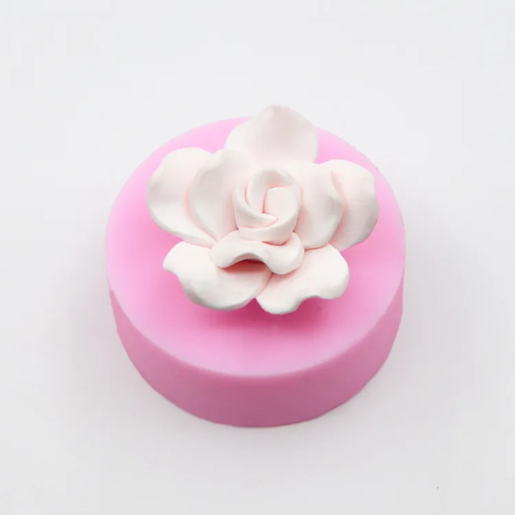 3D силиконовые формы, глиняные формы для мыла, силиконовые формы для шоколада, поднос, самодельное изготовление, форма для цветов, свечей, розы, пиона, лотоса