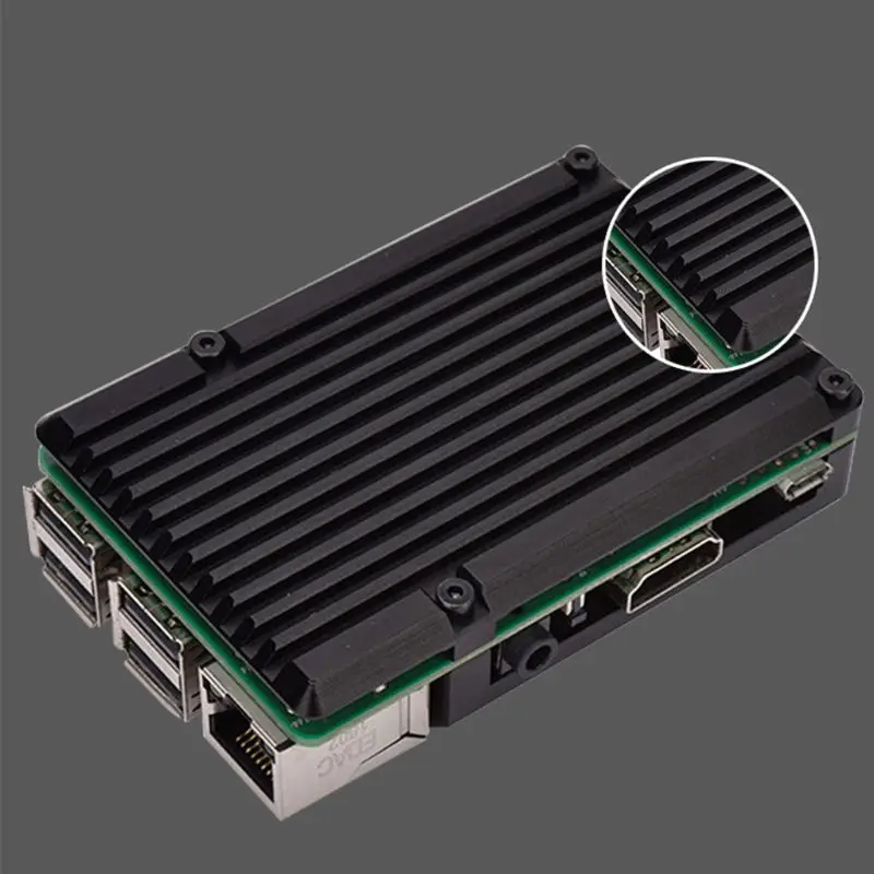 Алюминиевый сплав радиатор защитный корпус металлический корпус охлаждения для Raspberry Pi 3 Model B/B+/2B аксессуары