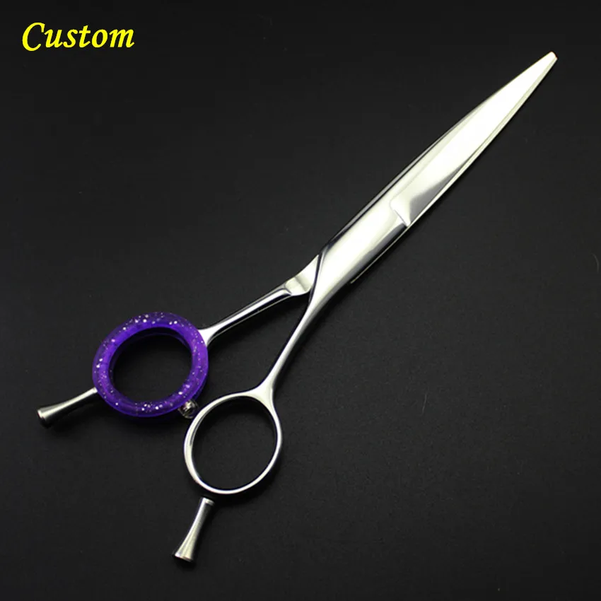 Custom high quality professional japan 440c 6 inch hair scissors set