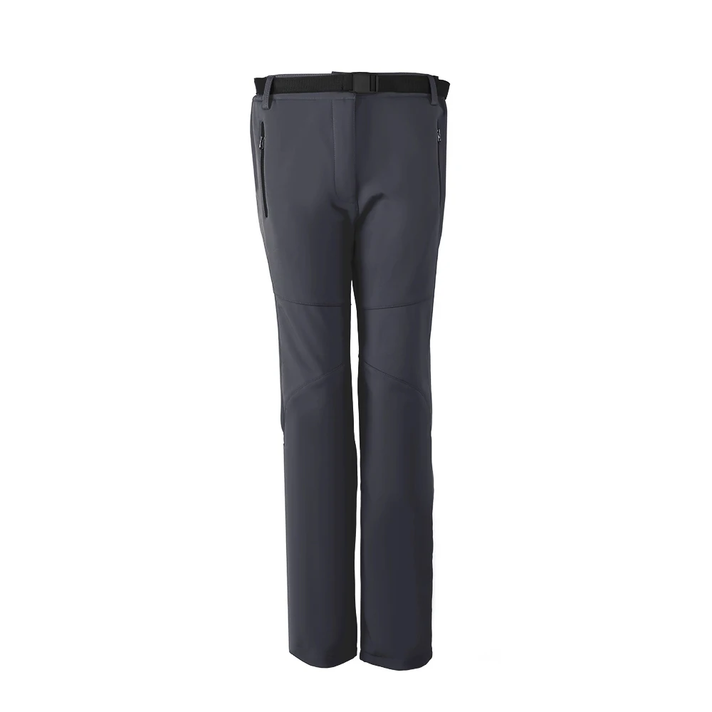 Новинка, зимние мужские и женские Походные штаны, уличные водонепроницаемые флисовые брюки, ветрозащитные термо штаны для кемпинга, лыжного альпинизма, велоспорта - Цвет: Gray