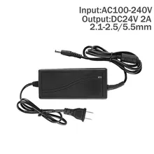 Водонепроницаемый блок питания DC24V 2A Питание для видеонаблюдения Камера настенный сетевой адаптер для использования вне помещения