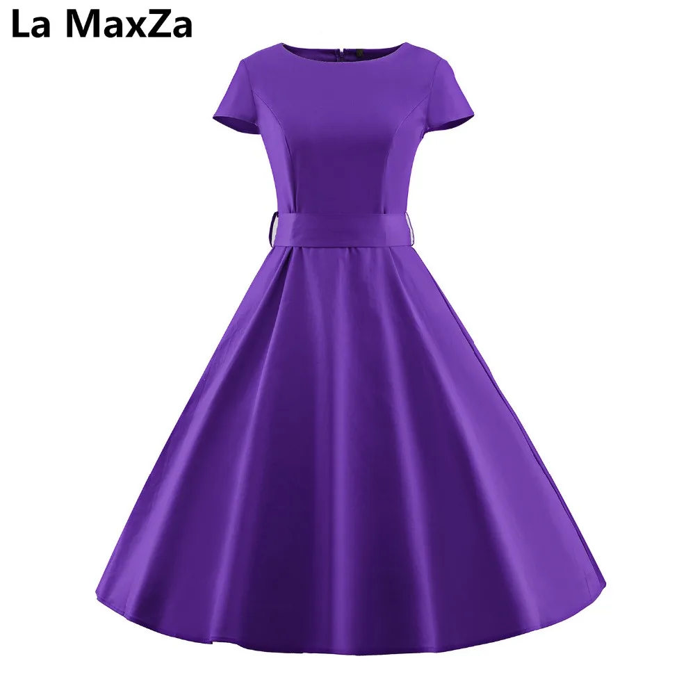 

La MaxZa 2019 vestidos largos de verano casual robe femme ete purple summer dresses party evening ladies formal elegant gown