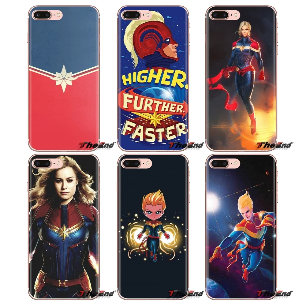 

For Samsung Galaxy J1 J2 J3 J4 J5 J6 J7 J8 Plus 2018 Prime 2015 2016 2017 Captain Marvel Carol Danvers Silicone Phone Case Cover