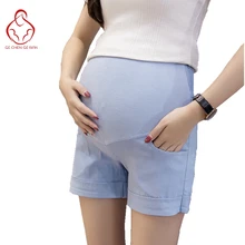 Летние тонкие Шорты беременных хлопок высокой талии женщин Шорты беременных женщин Штаны беременных женщин беременных одежда