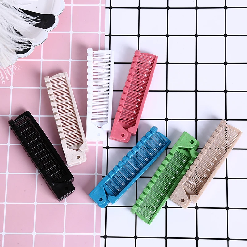 Portable Travel Hair Comb Brush Foldable Massage Hair Comb Anti-Static Styling Kits Folding Hair Combs Hairdressing Tools
