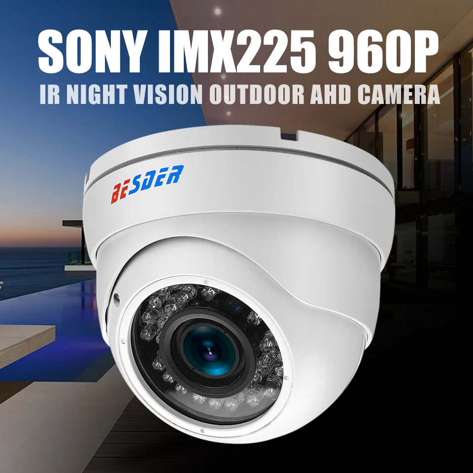 Besder DC12V 960 P Sony imx225 AHD зум 2.8 мм 12 Камера видео с переменным фокусным