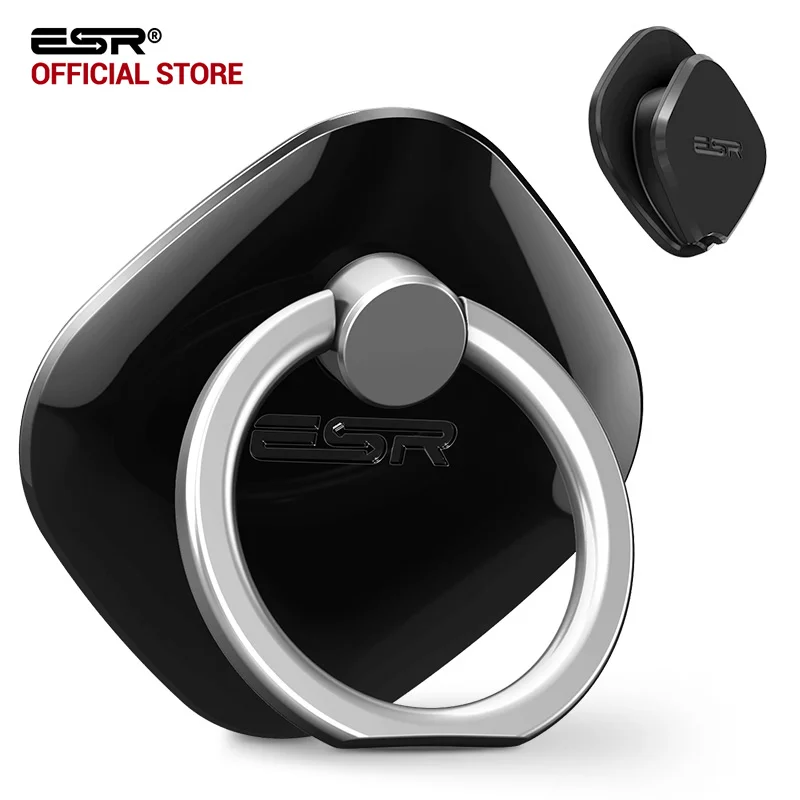 ESR Phone Holder Finger Grip Ring Zinc Alloy Ring Stand Kickstand Metal Holder for iPhone X 8 8 Plus 7 6s for Samsung S9 Xiaomi