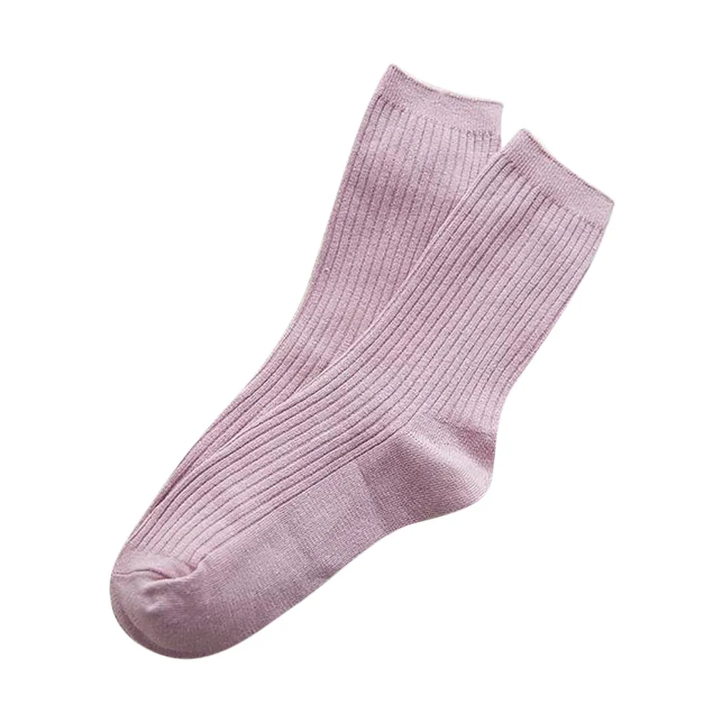 Женские носки, нарядные носки, различные одноцветные хлопковые носки, повседневные спортивные дышащие носки, женские носки, calcitenes - Цвет: Pink