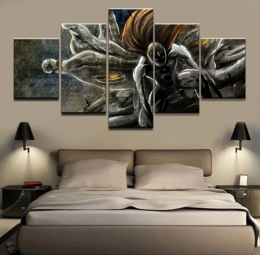 Canvas Pictures Home Decor Modular Framework HD Prints Cartoon Paintings 5 Pieces Anime Bleach Posters Living Room Wall Art | Дом и сад