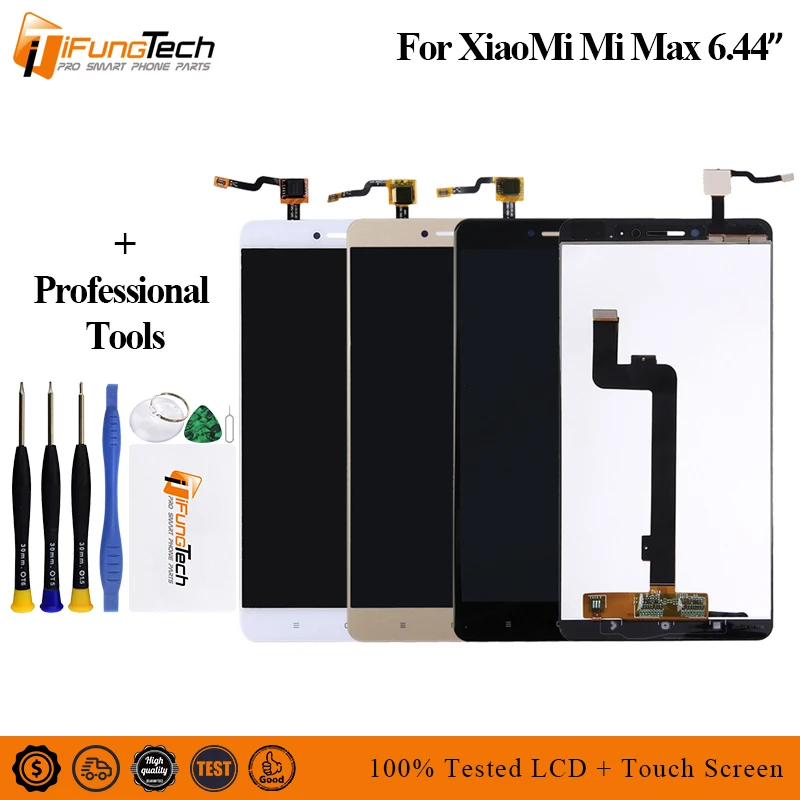 

100% Brand New AAA LCD Display For 6.44" Xiaomi Mi Max LCD screen display+touch panel digitizer for mi max lcd display 1080x1920