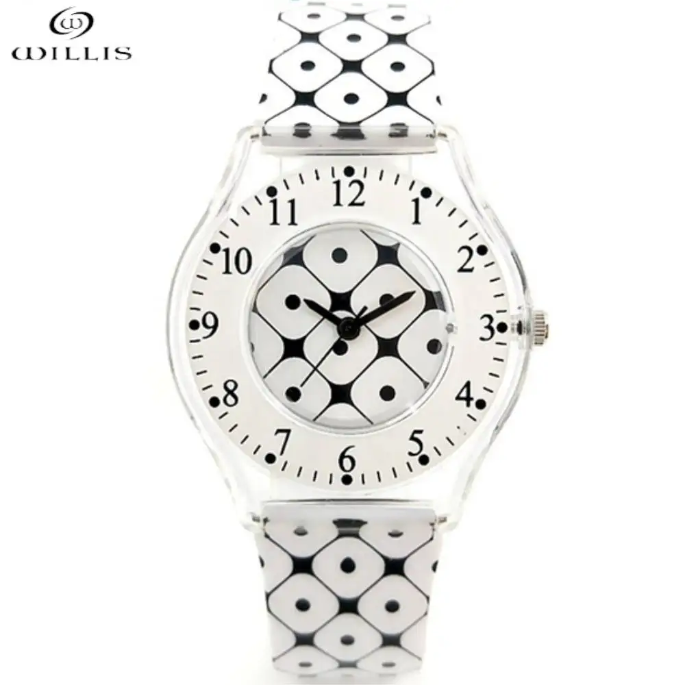 

Fashion Women Quartz Clock WILLIS Brand Leisure Waterproof Wristwatches trend Ladies Silicone softthin Watches relogio feminine