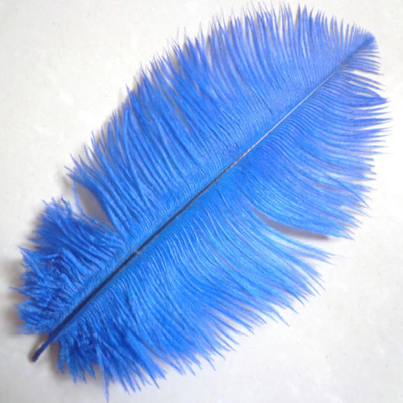 

10 PCS beautiful 20-25 cm / 8 to 10 inches of Deep blue wedding feather ostrich feathers