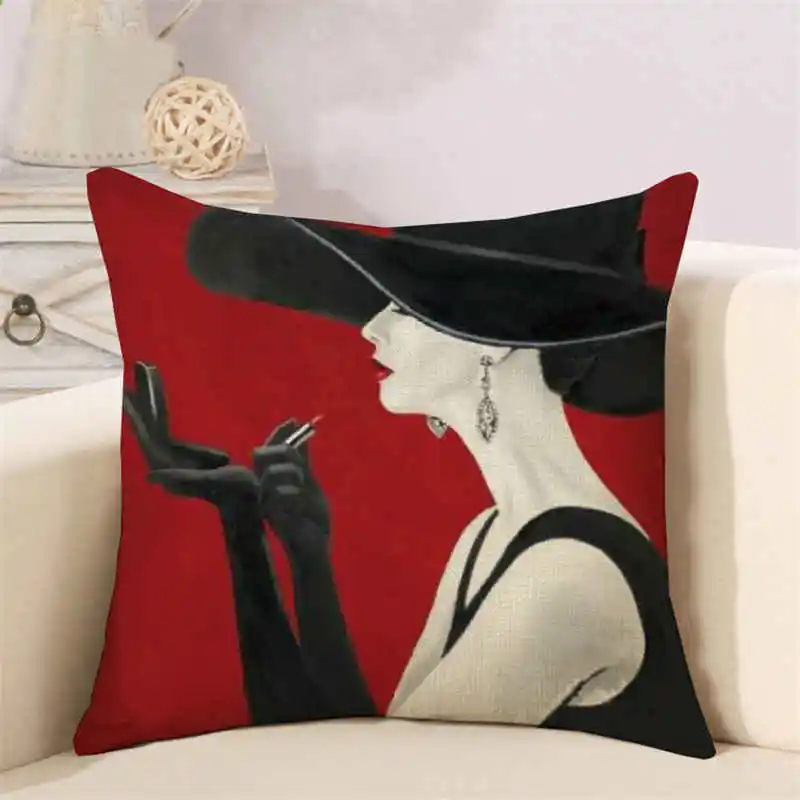 lady portrait cushion cover (5)