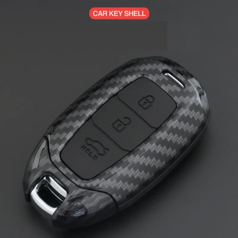 

2019 FashionCar Key Case Shell Cover For Hyundai i30 Ix35 Solaris Azera Elantra Grandeur Ig Accent Santa Fe 2017 2018 Cover