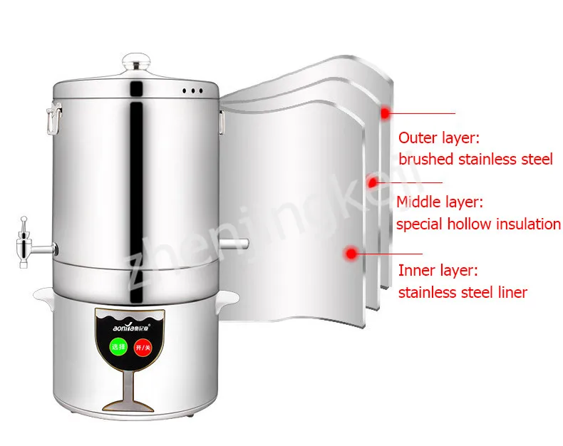 Отпаривания и Самогонный аппарат Нержавеющая сталь интеллигентая(ый) маленькая Роза дистиллировочная машина 220V 4 режима скорости алкоголя высокого Ёмкость
