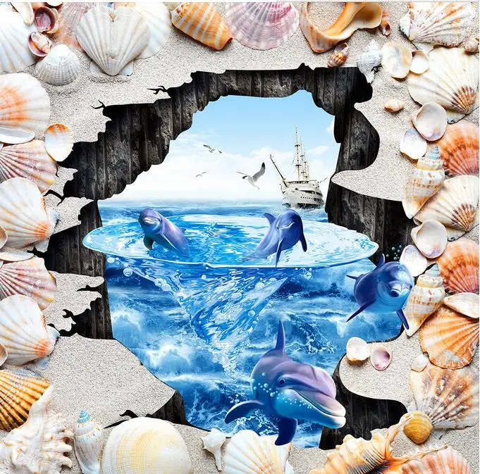 Виниловые 3d обои на заказ пол для спальни Фотообои|custom wallpaper|floor wallpaper3d floor wallpaper |