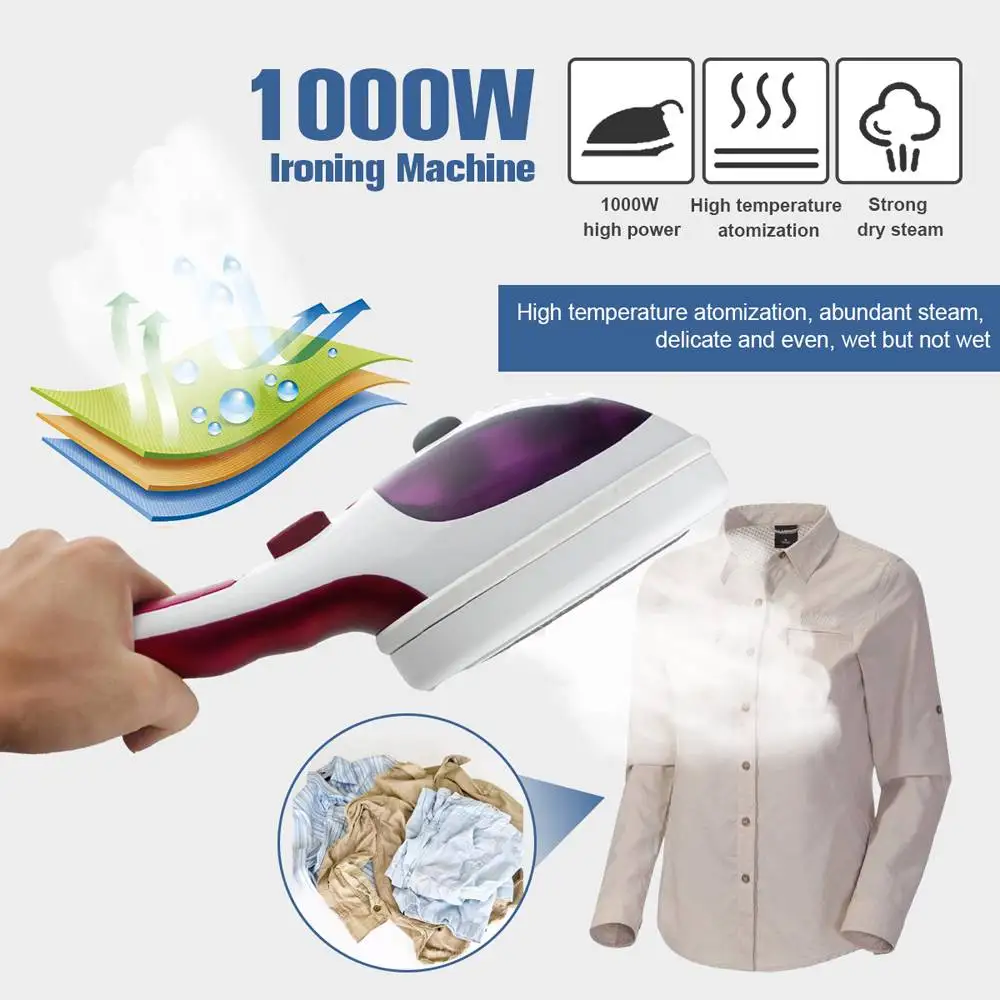 

Hot Sale Portable Clothes Garment Steamer Fabric Home Hand Held Electric Iron Travel Steam Ironing Brush Handheld Machine