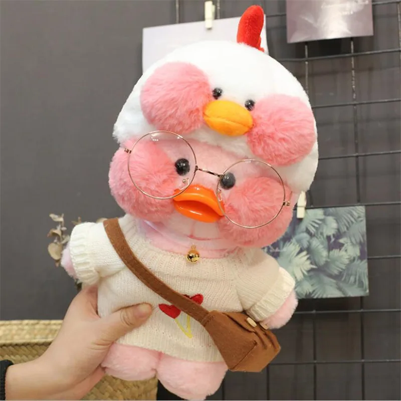 30 см розовые плюшевые мягкие игрушки Lalafanfan Кукла Kawaii Cafe Mimi желтая утка для