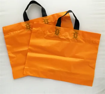 

Plastic Gift Bag Shopping T-shirt Garment Wedding Favor Plastic Shopping Bag Carry Out for Retail Supermarket Grocery 50pcs