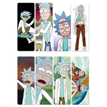 8 шт. Рик и Морти аниме марки книг водонепроницаемый прозрачный ПВХ пластиковая Закладка красивая книга метки подарок