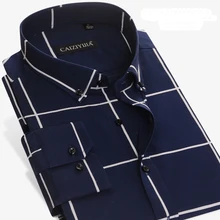 GREVOL Новое поступление мужские модные рубашки с длинными рукавами дизайн большие квадраты повседневная одежда тонкий крой пять цветов