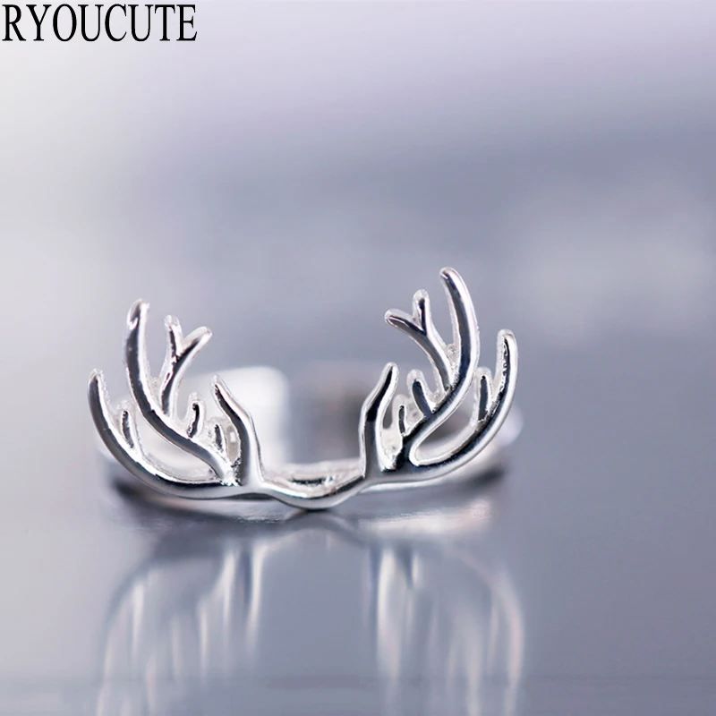 Buy New 925 Sterling Silver Deer Antlers Rings for