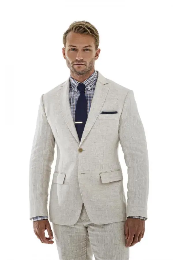 2017 Latest Coat Pant Designs Ivory Linen Formal Men Suit ...