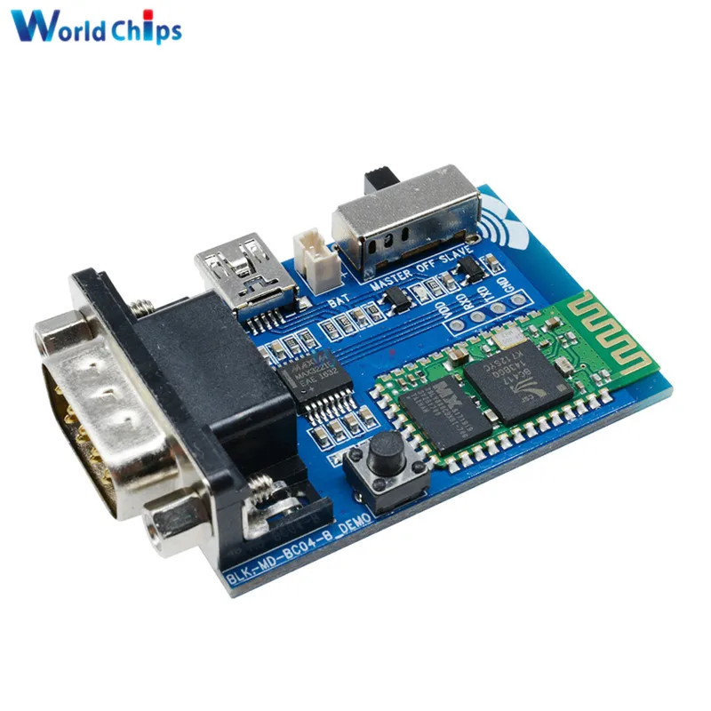 RS232 Bluetooth Серийный адаптер Коммуникационный мастер раб 2 режима 5 в мини USB порт