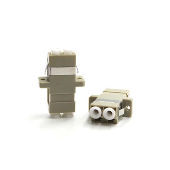 

50pcs/lot LC-LC Fiber Optical Adapter Connector Multi-mode LC Adapter Duplex Fiber Coupler