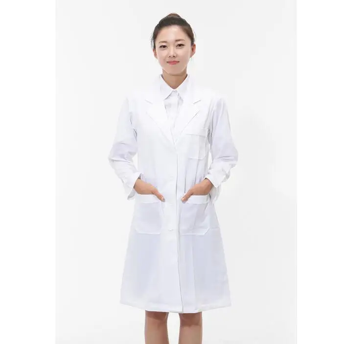 Dentist clothing White coat Long sleeve Work wear Medical uniforms Lab
