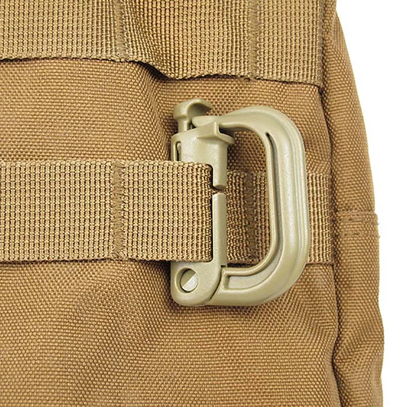 Пластик альпинистский рюкзак с карабином тактический EDC d-образное кольцо с зажимом Брелок Клип Кемпинг пряжка с застежкой-крючком