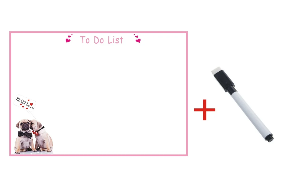 Магнитная доска, магниты на холодильник, маркеры для сухого вытирания, записывать сообщение, доска с напоминанием, блокноты, ежедневник, еженедельник, собака, кошка, список заметок - Цвет: Style11