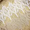 1 Yard/lot 13cm High Quality Beige White Lace Trim Water Soluble Embroidery Cotton Lace DIY Lace Fabric Clothing Accessories ► Photo 1/6