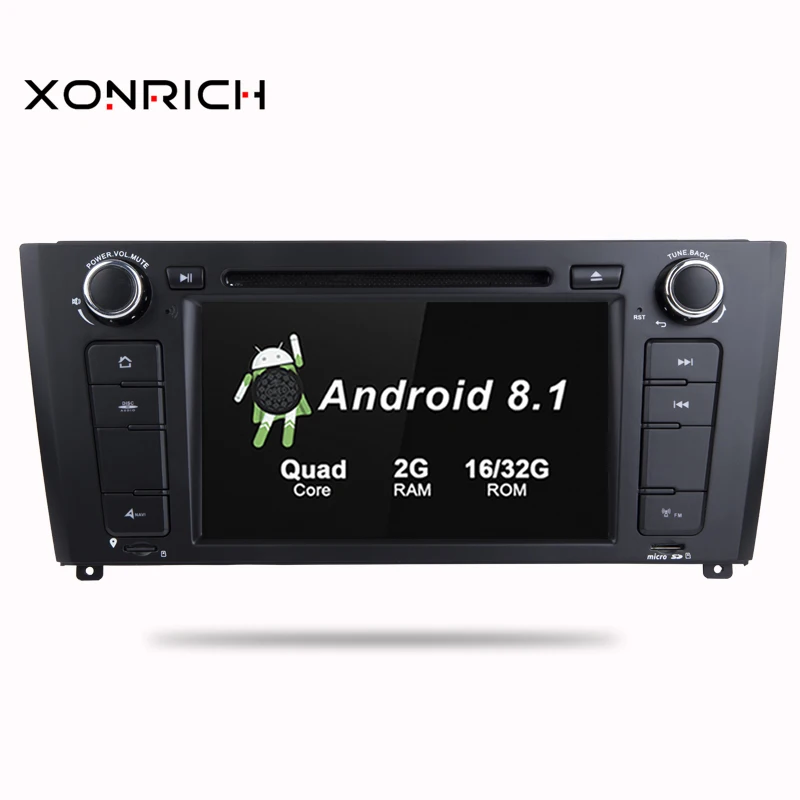 Sale Car Multimedia player Android 8.1 GPS AutoRadio 1 Din For BMW 1 Series E88 E87 E82 E81 I20 DVD Automotivo 4 Core Wifi BT DAB 0