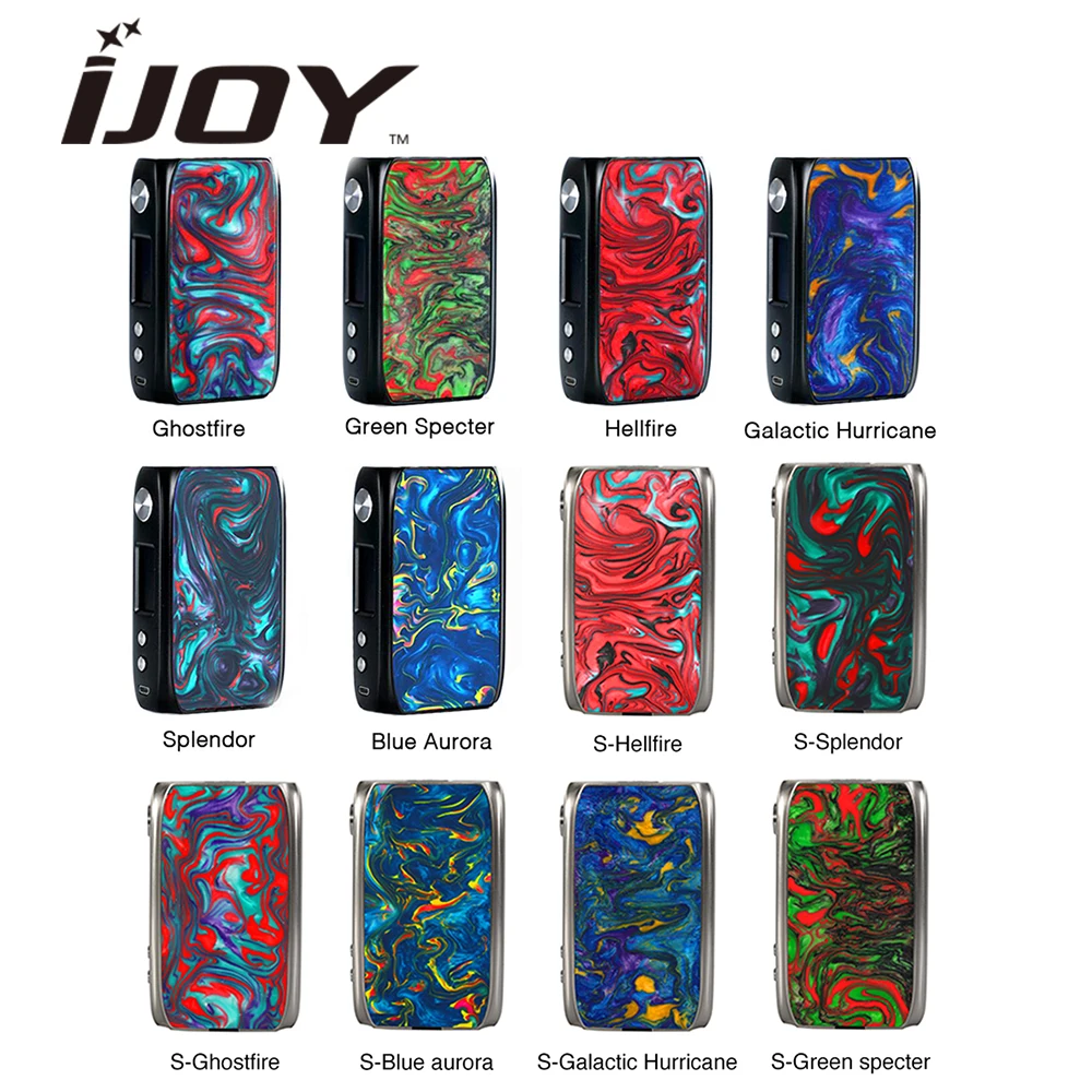 2 шт. Оригинал IJOY Shogun Univ 180 Вт TC MOD питание от Двойной 18650 батареи и большой пожарной кнопки электронной сигареты Vape Mod VS Drag 2/Люкс Mod