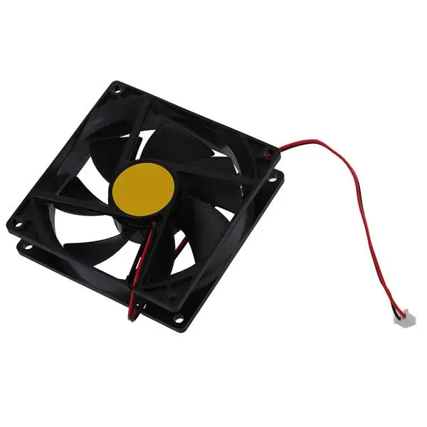 92 مللي متر x 92 مللي متر x 25 مللي متر DC 12 V 2Pin 65.01CFM وحدة معالجة خارجية للحاسوب وحدة المعالجة المركزية مسند تبريد للاب توب مدمج به مكبر صوت مروحة