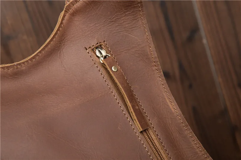 Anti-theft Personalized Backpack Leather Rucksack