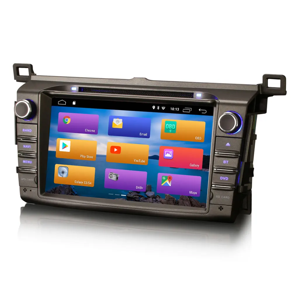 Cheap Erisin ES2934R 8" Car Multimedia Player Auto Radio Android 9.0 DAB+ DVR OBD GPS for TOYOTA RAV4 (2013-2015) 3