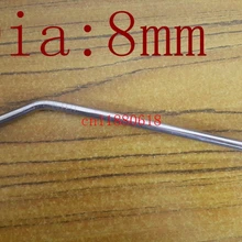 200 шт./лот DHL, 8 мм x 215 мм Нержавеющая сталь согнуть соломы металла Трубочки 8." с слот