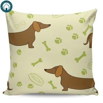 

Qualibuy House Cartoon Dog Pattern Pillow Case Covers The Columbus Day Decorative Proctector Affordable Halloween Boudoir
