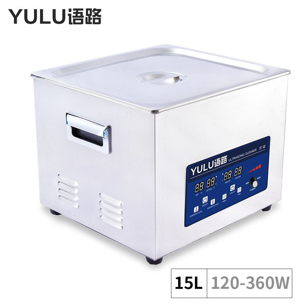 15L Digital power adjust Ultrasonic Cleaner Bath Injector Engine Auto Parts Medical Lab Ultrasound Cleaning Machine PCB Washing