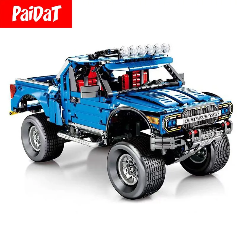 

PAIDAT Building Blocks Kits 701970 Ford F150 Raptor Pickup Car Compatible Legoing Technic Bricks 1288Pcs For Children Gift Toys
