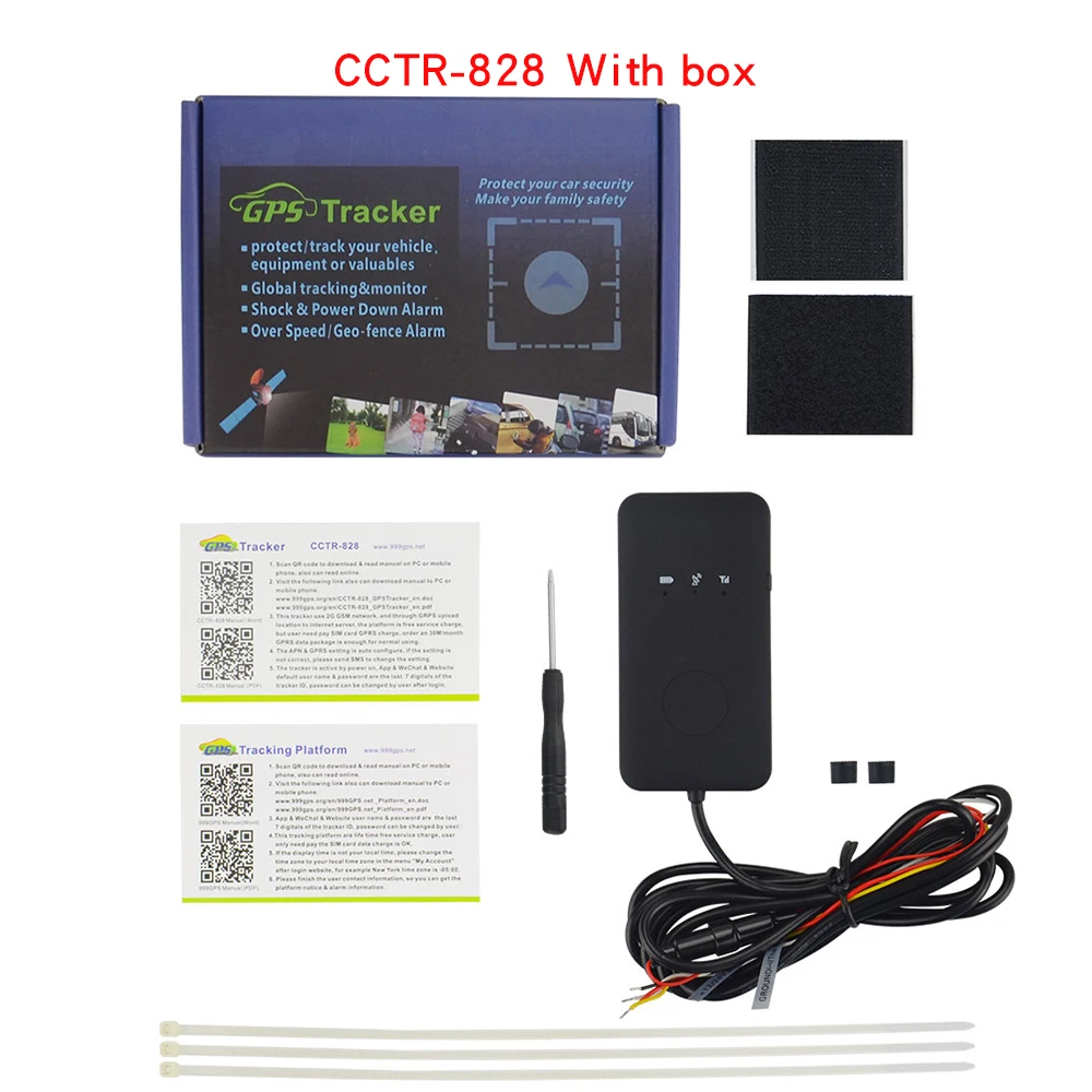 gps device High Quality CCTR-828 GPS Tracker Mini Smart GPS Vehicle Tracker Shock Alarm free platform Universal 4 GSM Band for Global best gps tracker for car GPS Trackers